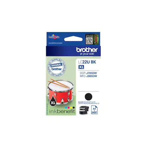 Brother Bläckpatron LC22UBK Svart