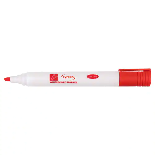 Lyreco Whiteboardpenna drywipe rund röd