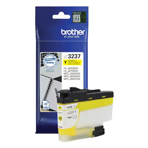 Brother Bläckpatron LC3237Y Gul
