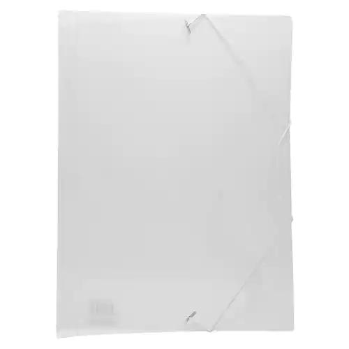 Gummibandsmapp plast A4 transparent