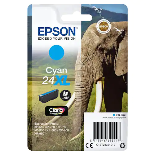 Epson Bläckpatron C13T24324012 Cyan