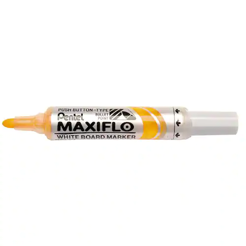 Pentel Whiteboardpenna Maxiflo rund gul