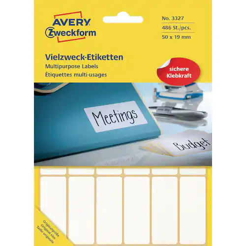 Avery Etikett handskrivningning 50x19mm