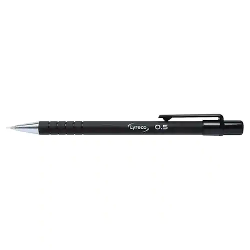 Lyreco Stiftpenna grip 0,5mm svart