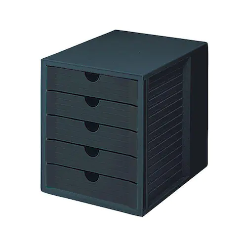 Han Blankettbox 5 lådor recy svart