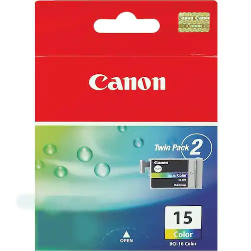 Canon Bläckpatron, BCI-15, 8191A002, tre färger, dubbelförpackning