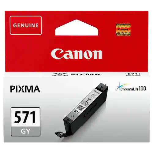 Canon Bläckpatron CLI-571GY (0389C001), grå, singelpack, standardkapacitet