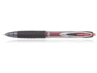 Uni 10.1.0216, Retractable gelpenna, röd, svart, rostfritt stål, plast, gummi, 0,7 mm, metall
