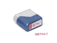 Stempel Deskmate Betalt rød tekst