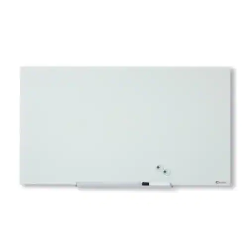 Nobo Whiteboard, Glastavla i widescreenformat, väggmonterad, magnetisk glasyta, 45'', klarvit
