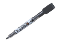 Whiteboardmarker Pilot V-Board Master S Ultra Fine sort med magnet och visker