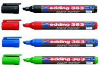 Whiteboardmarker Edding 363, skrå, etui a 4 ass. farver