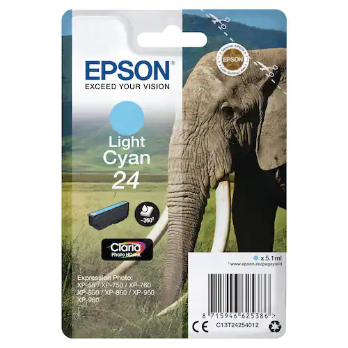 Epson Bläckpatron C13T24254012 Cyan