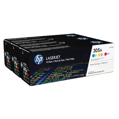 HP Toner CF370AM 305A 7,8K CMY 3/FP