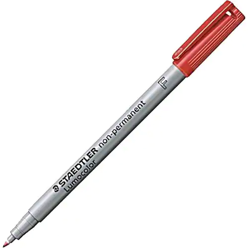 STAEDTLER Lumocolor Universalpenna Lumocolor® 316 icke-permanent, tunn spets, 0,6 mm linjebredd, röd