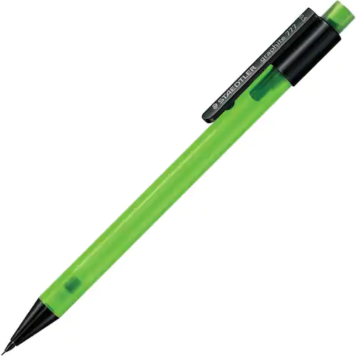 Staedtler Stiftpenna, Graphite 777, 0,5 mm B-stift, grön pennkropp