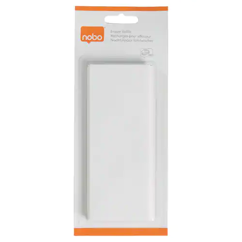 Nobo Magnetisk whiteboardsudd, refill, blå, blisterförpackning med 10
