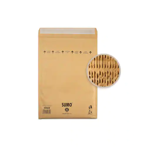 Sumo Vadderad Påse Brun 295x445mm