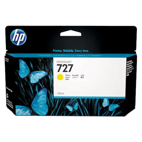 HP Bläckpatron B3P21A 727 Gul
