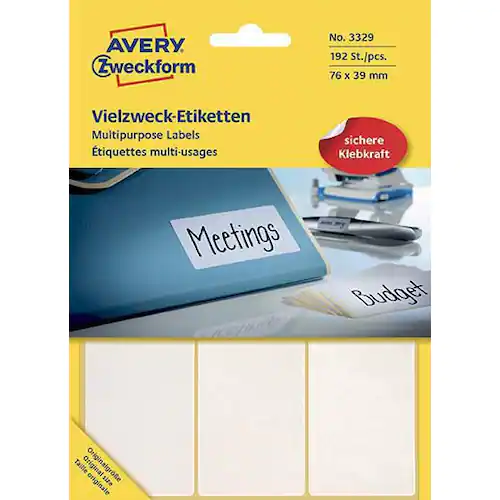 Avery Etikett handskrivning 39x76mm