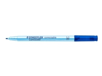 STAEDTLER Lumocolor correctable - Markør - icke-permanent - för overhead-transparenter, whiteboard, film - blå - 1 mm - medium - med viskelæder