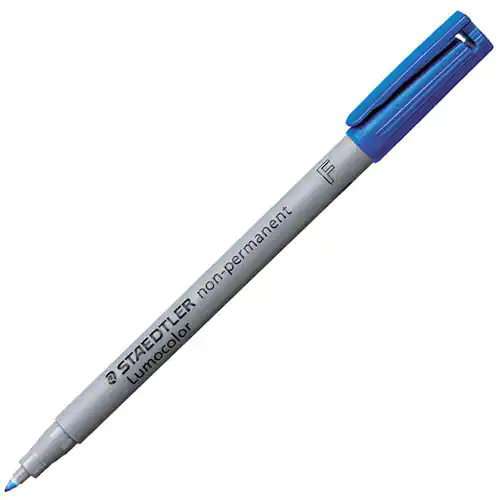 STAEDTLER Lumocolor Universalpenna Lumocolor® 316 icke-permanent, tunn spets, 0,6 mm linjebredd, blå