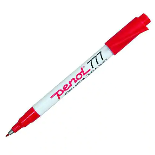 PENOL Märkpenna 777 permanent 1mm röd