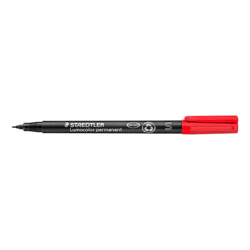 STAEDTLER Lumocolor Universalpenna Lumocolor® 313 permanent, extra tunn spets, 0,4 mm linjebredd, röd