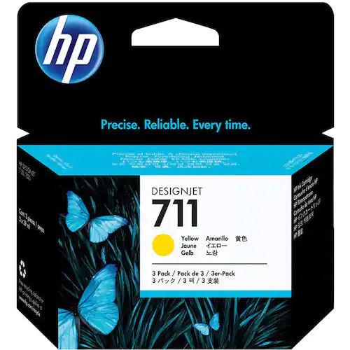 HP Bläckpatron CZ136A 711 Gul 3/FP