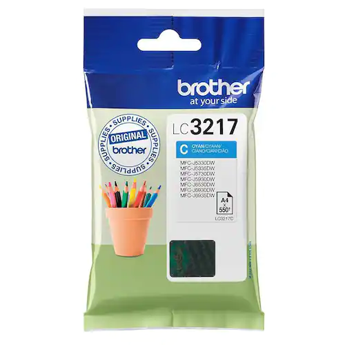 Brother Bläckpatron LC3217C Cyan