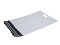 Forsendelsesposer PE A3 hvid 340x490 mm med håndtag/hank - (100 stk.)