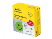 Belöningsetiketter Avery, glad smiley, Ø 19 mm, grönt