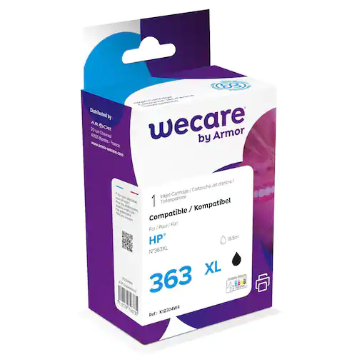 Wecare Bläckpatron 363XL svart