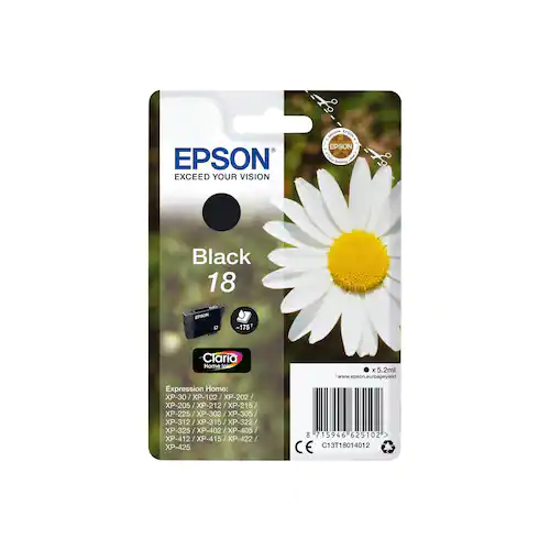 Epson Bläckpatron C13T18014012 Svart