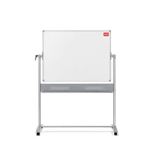 Nobo Whiteboard, mobil, magnetisk emaljyta, aluminiumram, dubbelsidig, 1500 x 1200 mm