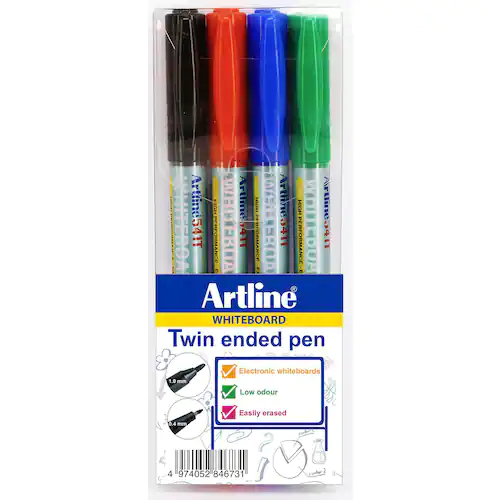 Artline Whiteboardpenna 541T 4 färger