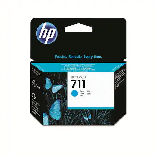 HP Bläckpatron CZ130A 711 Cyan