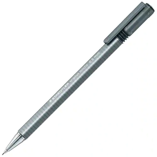 Staedtler Mekanisk stiftpenna, Triplus Micro, 0,5 mm B-stift, grå pennkropp