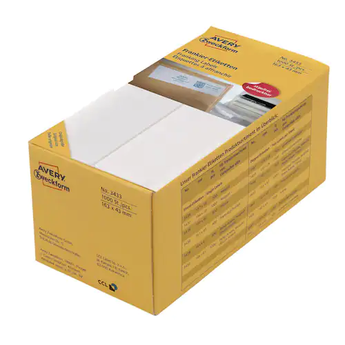 Avery Frankeringsetikett 163x43mm