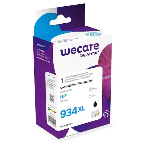 Wecare Bläckpatron 934XL svart