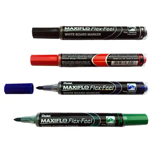 Pentel Whiteboardtorkare Flex inkl 4 pennor