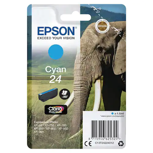 Epson Bläckpatron C13T24224012 Cyan