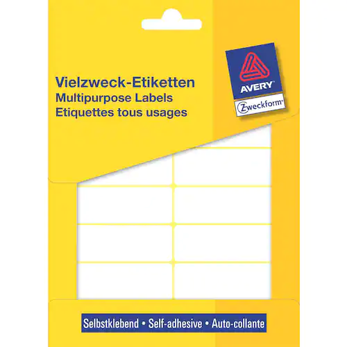 Avery Etikett M/PURPOSE 62X19mm
