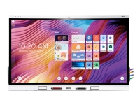 SMART Board 6000S (V3) series with iQ SBID-6265S-V3 - 65 Diagonal klass LED-bakgrundsbelyst LCD-skärm - interaktiv - med built-in interactive whiteboard, PC and touchscreen and 4-microphone array - 4K UHD (2160p) 3840 x 2160 - vit