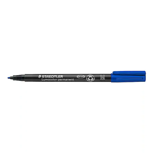 STAEDTLER Lumocolor Universalpenna Lumocolor® 317 permanent, mediumspets, blå