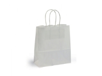 Presentpåse med handtag, vit, 210 x 190 x 80 mm, 250 st.