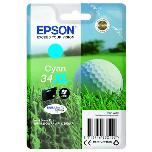 Epson Bläckpatron T3472 XL Cyan