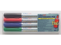 Whiteboardmarkör Artline 541T 2-in-1 ass. färger (set)