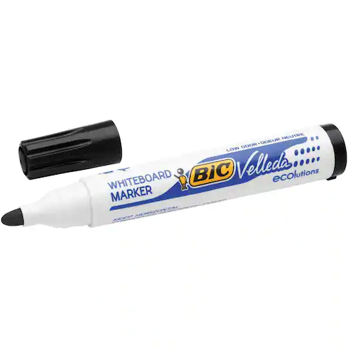BIC® Whiteboardpenna Velleda® 1701 medelfin kulspets, svart