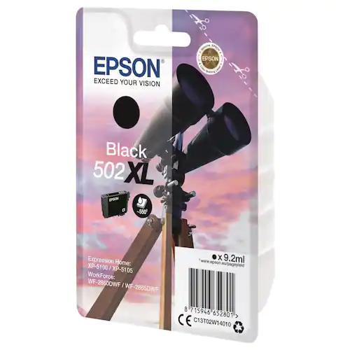 Epson Bläckpatron C13T02W14010 T502XL Svart
